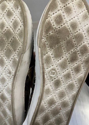 Boncuklu Yılan Desenli Dolgu Topuklu Kadın Spor Ayakkabı - Görsel 5