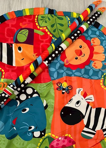 Renkli Yuvarlak Bebek Oyun Matı - Görsel 3