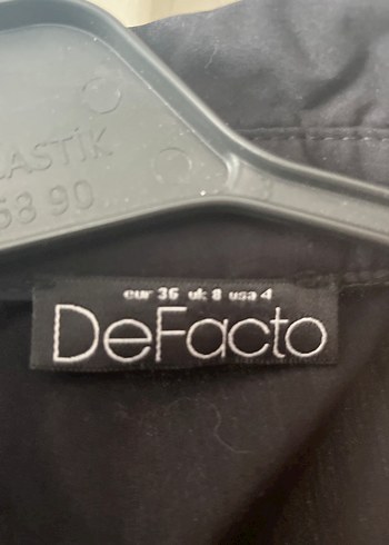 Düğmeli Siyah Midi Kadın Elbise - Görsel 4