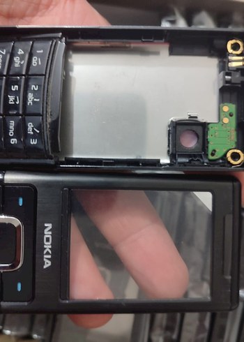 Siyah Nokia 6500s Telefon Kapağı ve Parçaları