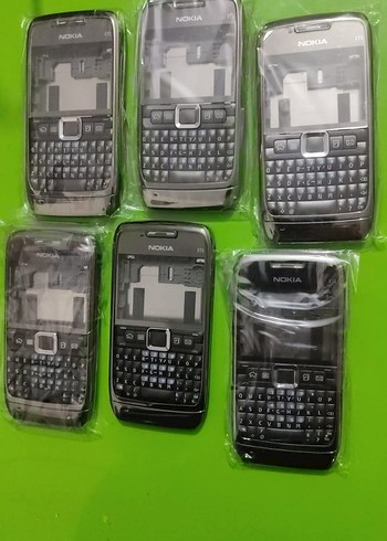 Siyah Nokia E71 QWERTY Tuşlu Telefon Kapağı - Görsel 2