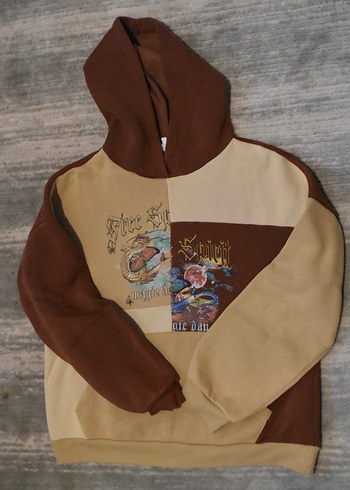 kahverengi sweatshirt - Görsel 2