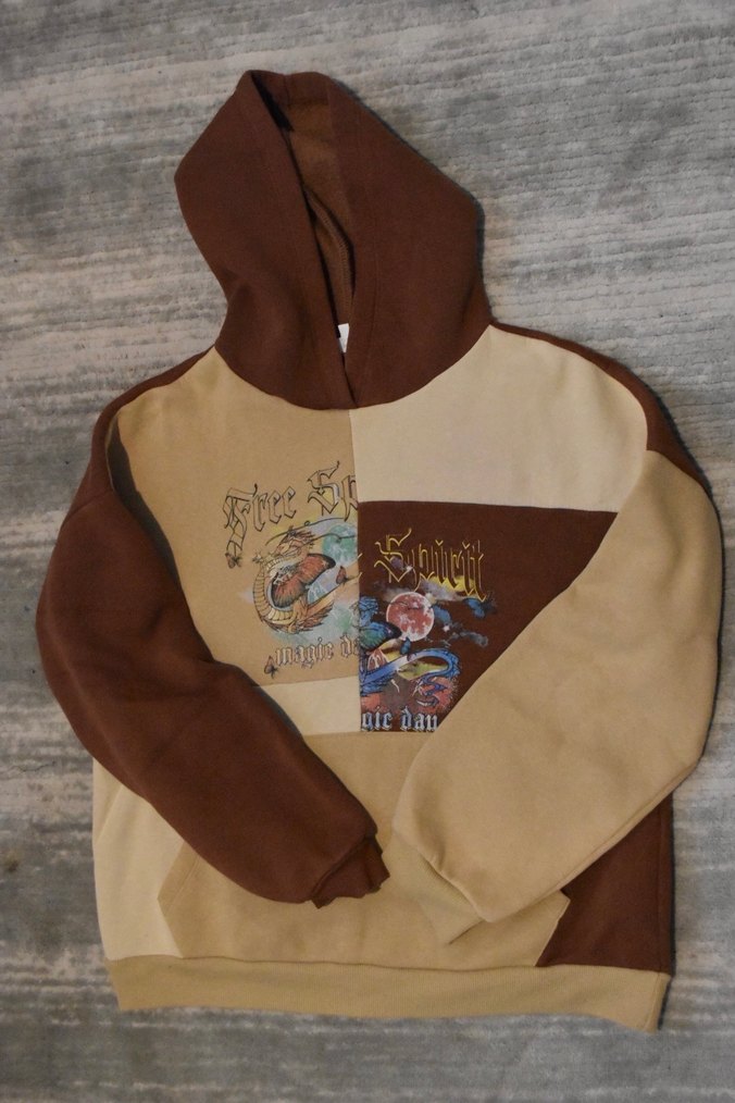 kahverengi sweatshirt - Görsel 2