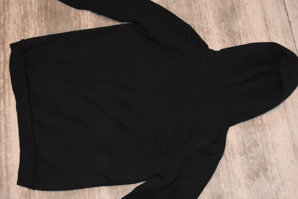 Siyah Kapüşonlu Baskılı Kadın Sweatshirt - Görsel 2