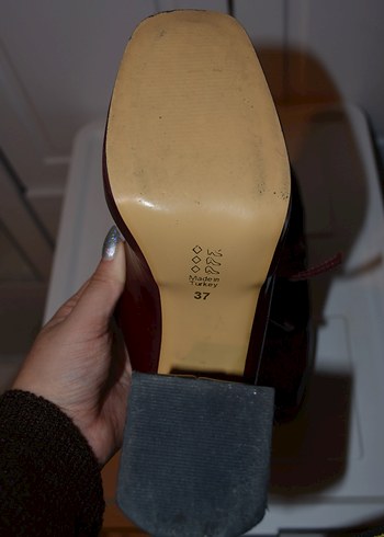 Bordo Gotik Ayakkabı - Görsel 5