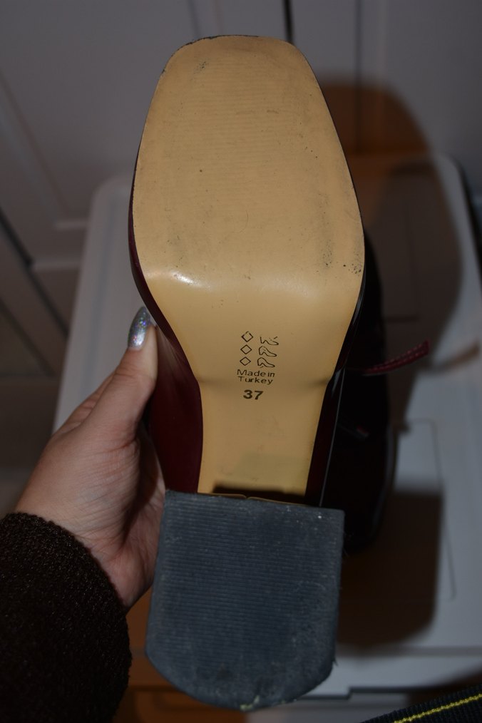 Bordo Gotik Ayakkabı - Görsel 5