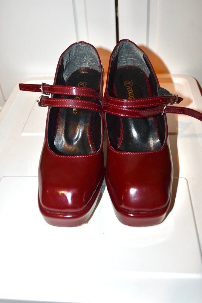 Bordo Gotik Ayakkabı - Görsel 3