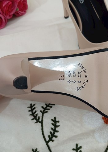 Bej Stiletto Topuklu Kadın Ayakkabı - Görsel 17