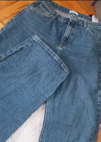 DeFacto Düğmeli Mavi Kadın Jean - Görsel 3