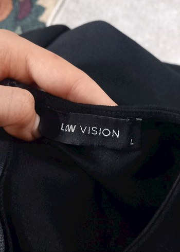 mezuniyet elbise Siyah Yüksek Yakalı pamuk Midi Elbise - Görsel 4