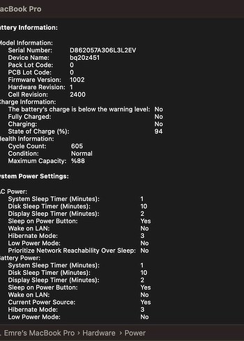 MacBook Pro M1 (2020) 8GB RAM 512GB SSD - Görsel 6