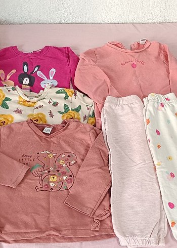 kız bebek alt üst takım mont elbise