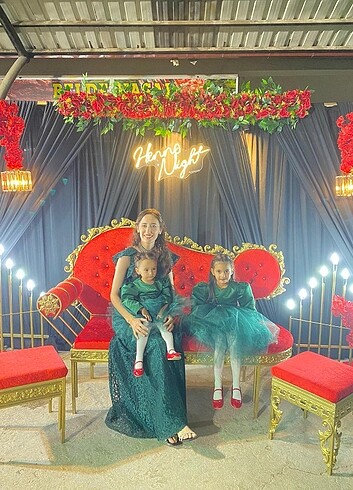 18-24 Ay Beden Kız kardeş anne kız kombin
