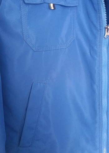 Mavi Fermuarlı Erkek mont - Görsel 4