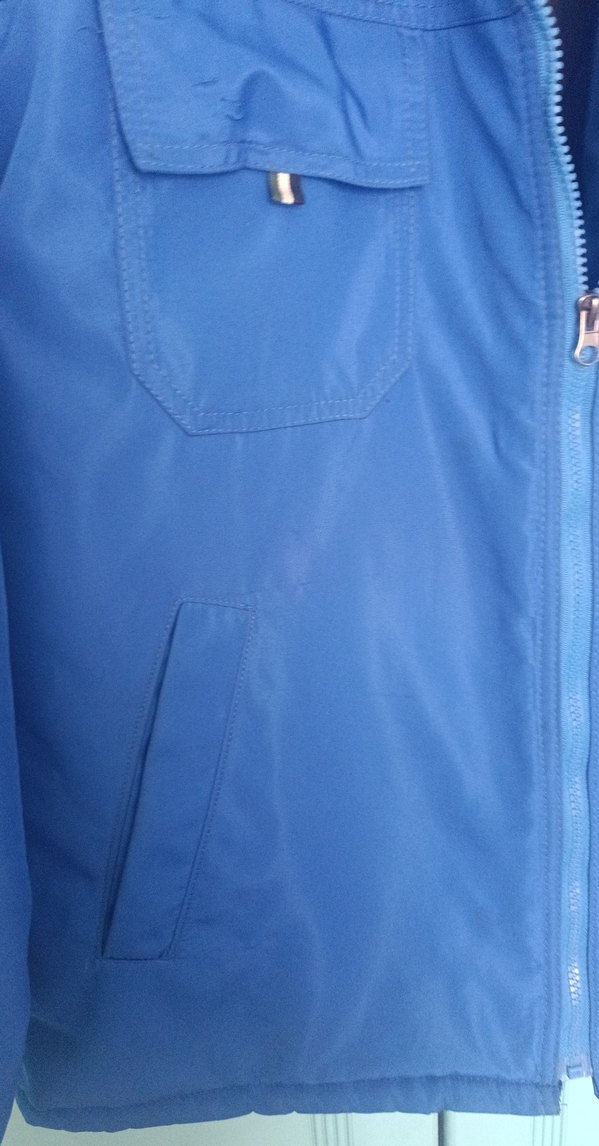 Mavi Fermuarlı Erkek mont - Görsel 4