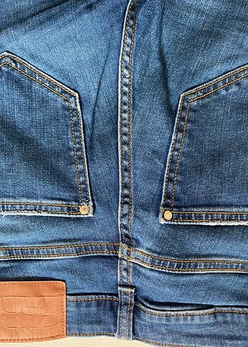 Zara Yüksek Bel İspanyol Paça Jean - Görsel 4