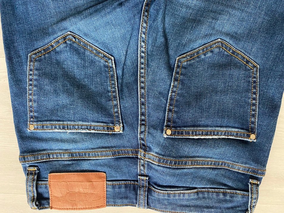 Zara Yüksek Bel İspanyol Paça Jean - Görsel 4