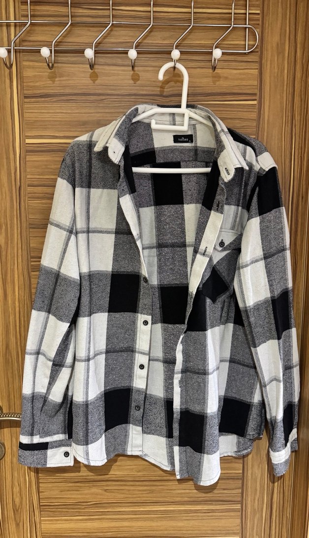 Kareli Uzun Kollu Salaş Oduncu Gömlekleri - Görsel 3