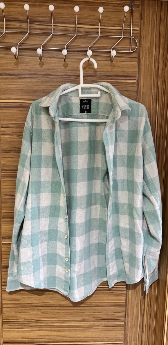 Kareli Uzun Kollu Salaş Oduncu Gömlekleri - Görsel 5