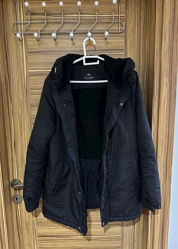 Erkek Siyah Kapüşonlu Mont - Görsel 3