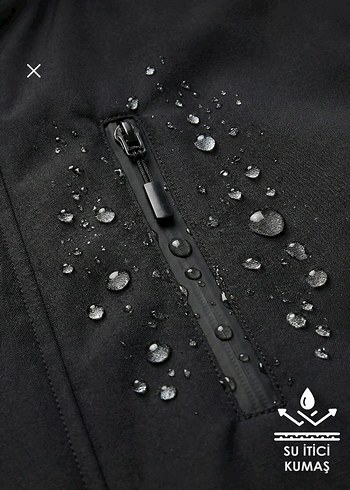 Erkek Siyah Kapüşonlu Mont - Görsel 2