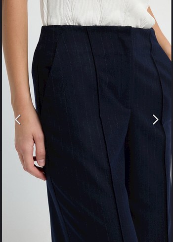 ADL LACİVERT BOL PAÇA PANTOLON - Görsel 2