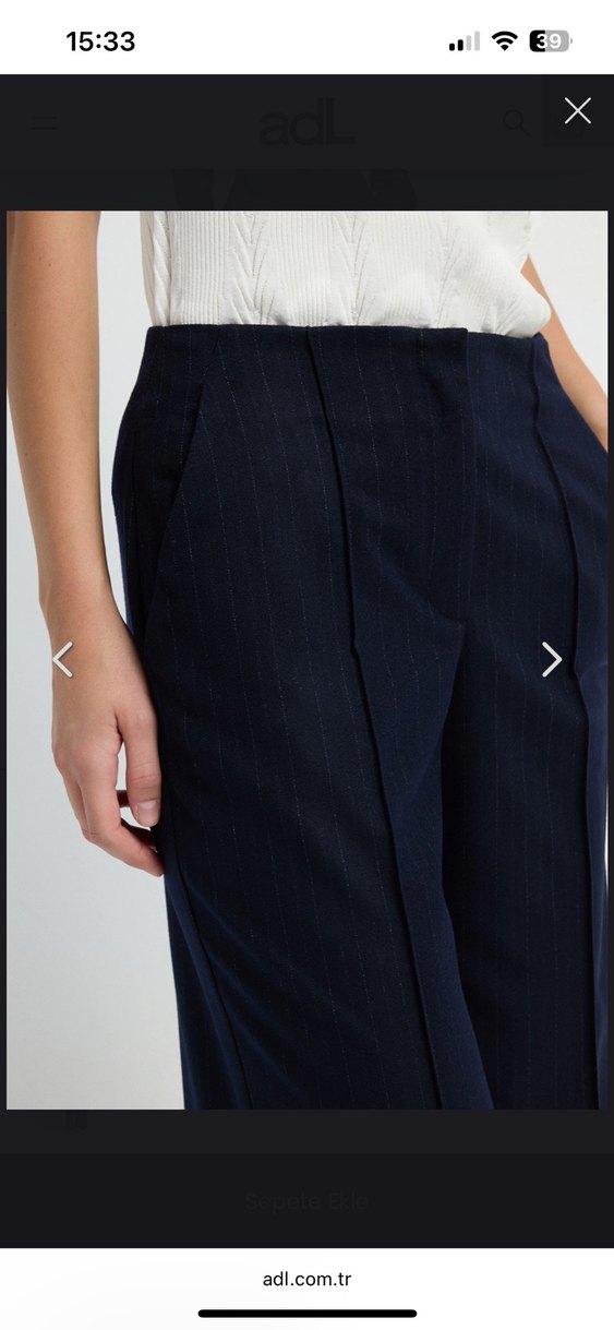 ADL/Adil Işık Lacivert Kadın Pantolon XL - Görsel 2