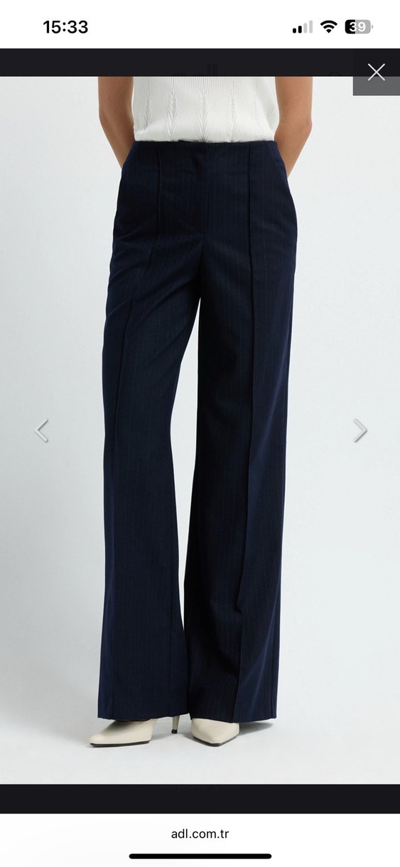 ADL/Adil Işık Lacivert Kadın Pantolon XL - Görsel 3
