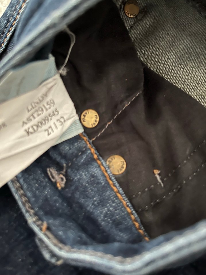 Koyu Mavi Kadın Normal Kesim Denim Pantolon - Görsel 2