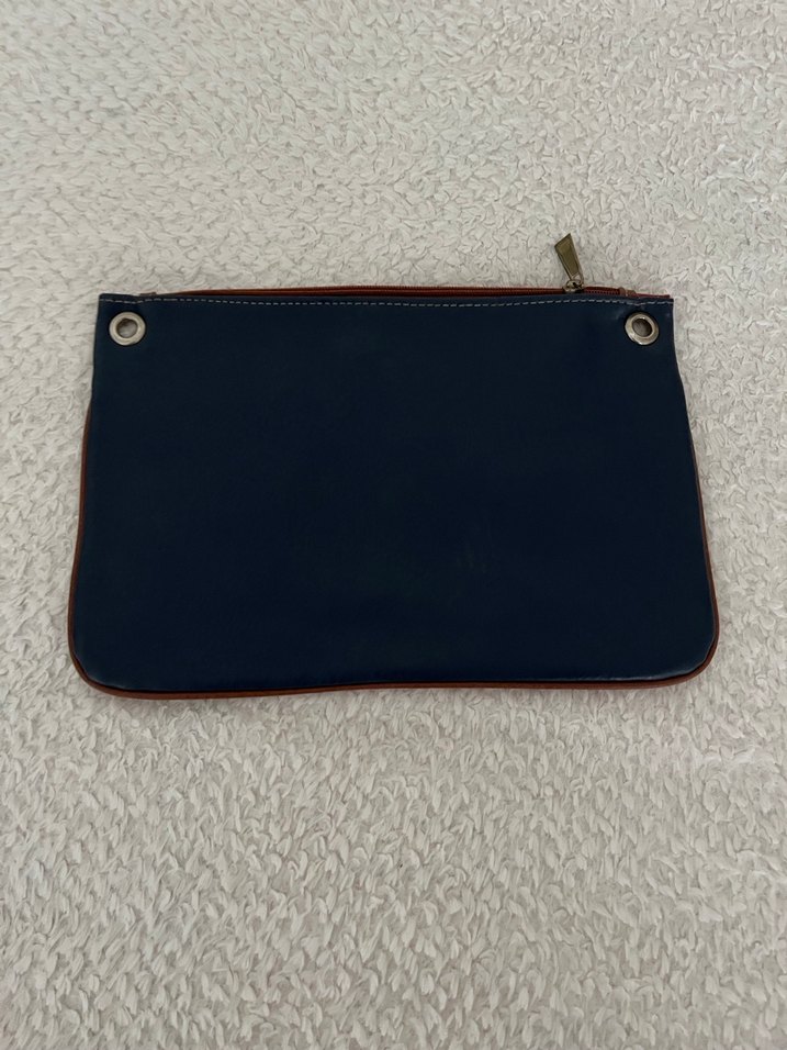 Kürk Detaylı Kırmızı Süet Kadın Clutch Çanta - Görsel 2