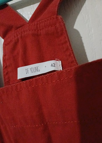 Kırmızı Salaş Midi slopet - Görsel 3