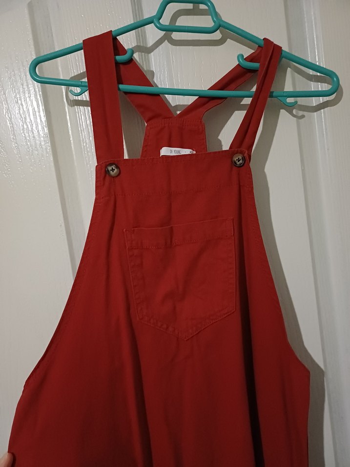 Kırmızı Salaş Midi slopet - Görsel 2