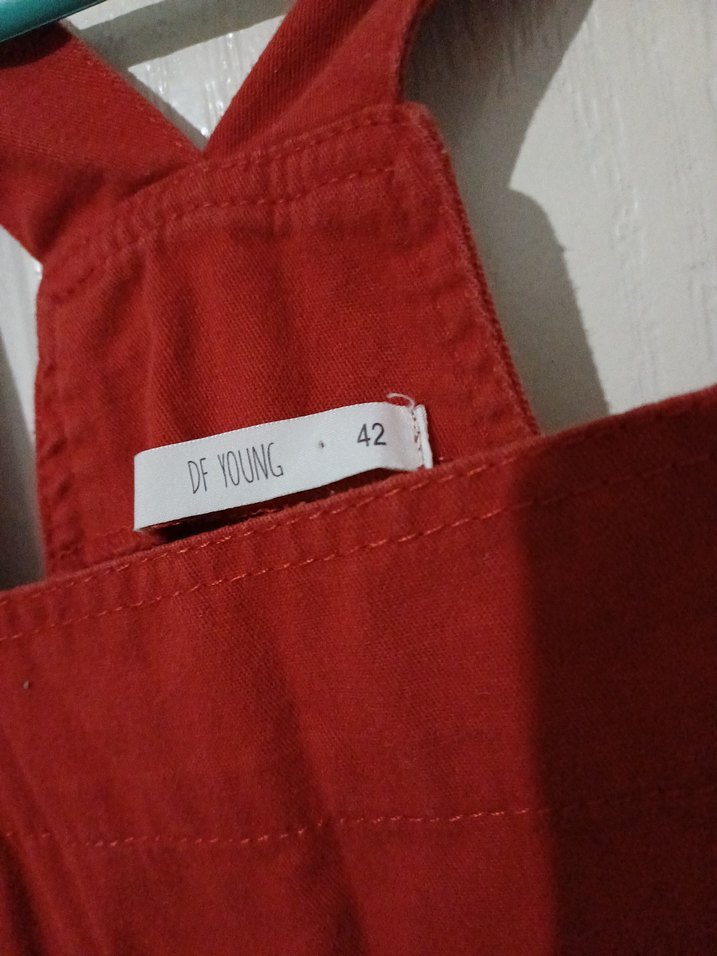 Kırmızı Salaş Midi slopet - Görsel 3