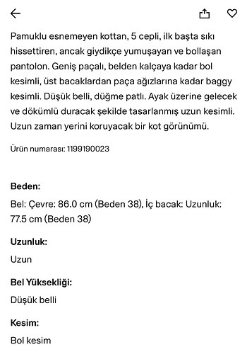 H&M kadın kot pantolon - Görsel 6