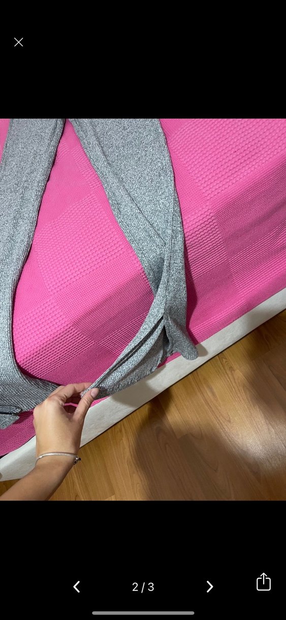 Gri Slim Fit Midi Kadın Eşofman Altı - Görsel 2