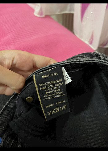 Gri Kadın Normal Boy Dar Kesim Kot Pantolon - Görsel 4