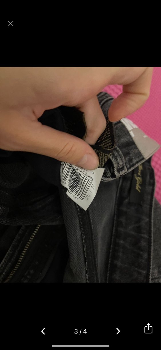 Gri Kadın Normal Boy Dar Kesim Kot Pantolon - Görsel 3