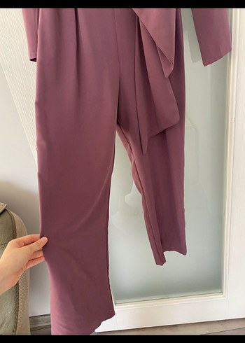 mürdüm renk sena güven markalı tulum - Görsel 2