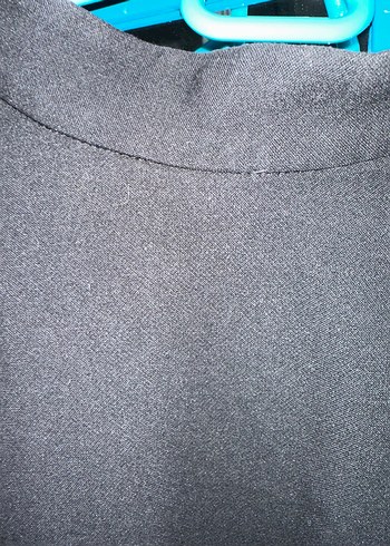 Kadın Siyah Uzun Kollu Dar Kesim Kazak - Görsel 2