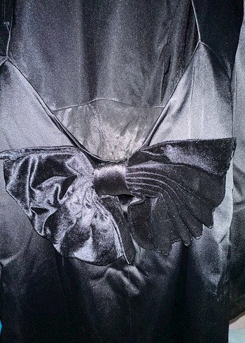 Uzun Siyah Gotik Kadın Elbise - Görsel 2