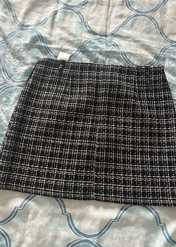 Düğmeli Siyah Midi Kadın Etek - Görsel 2