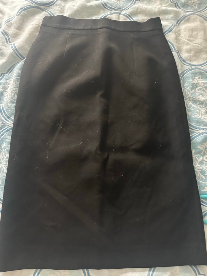 Siyah Drapeli Kadın Midi Kalem Etek - Görsel 4