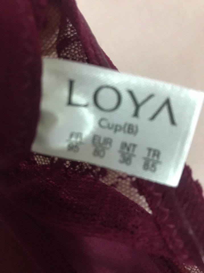 Bordo Dantelli Goth Sütyen kullanılmış - Görsel 3