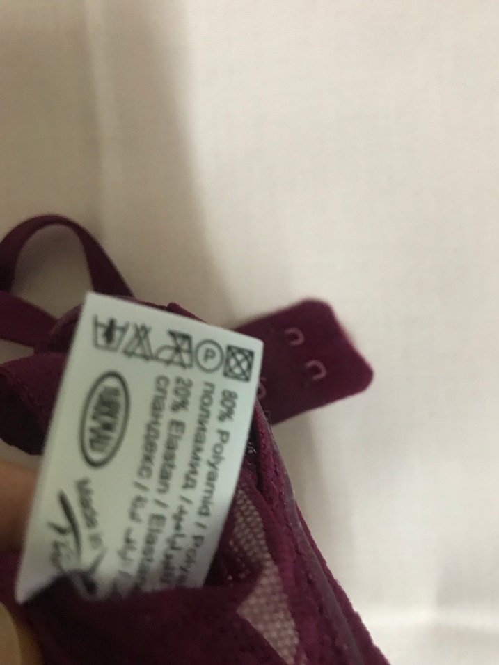 Bordo Dantelli Goth Sütyen kullanılmış - Görsel 4