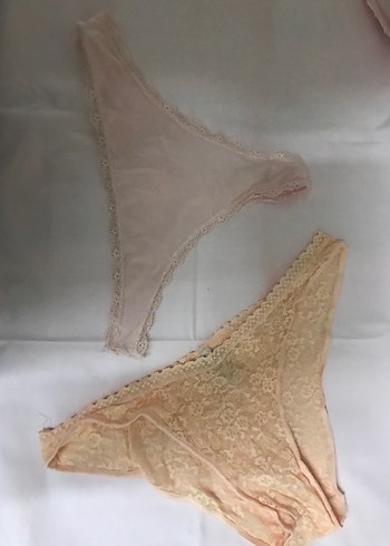 Bej Midi Dantel Kadın Külot kullanılmış - Görsel 2