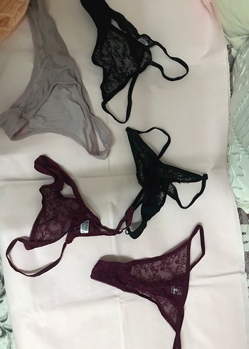 Bej Midi Dantel Kadın Külot kullanılmış - Görsel 3