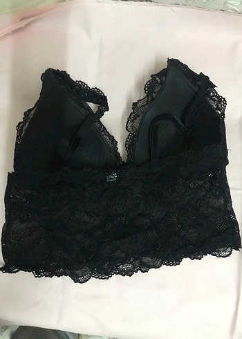 kadın Siyah Dantel Bralet kullanılmış - Görsel 2