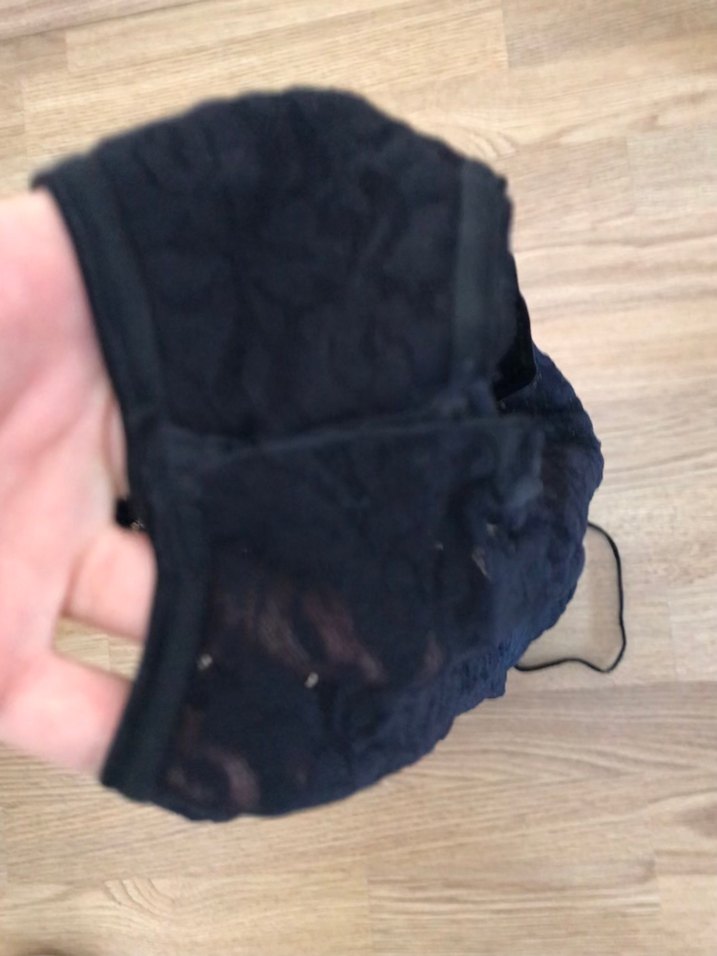 Dantel Detaylı Siyah Kadın Bodysuit - Görsel 2