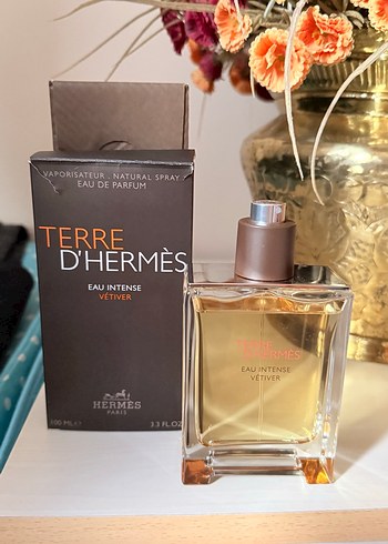 Terre d'Hermès Eau Intense Vetiver Erkek Parfümü - Görsel 3
