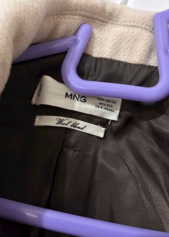 Mango Bej Blazer Kadın Kaban Ceket - Görsel 2